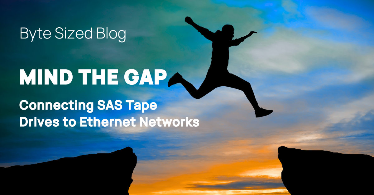 ATTO 8100T connect SAS Tape storage to ethernet