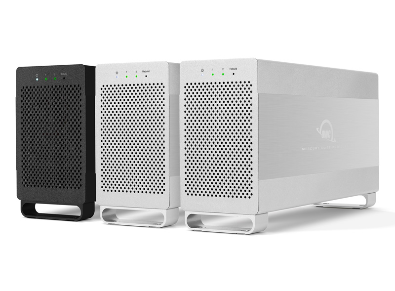 owc-mercury-elite-dual-family@2x With two fast hard drives, easily configured in RAID 0, 1, span, or independent modes, Mercury Elite Pro Dual is the wise choice.