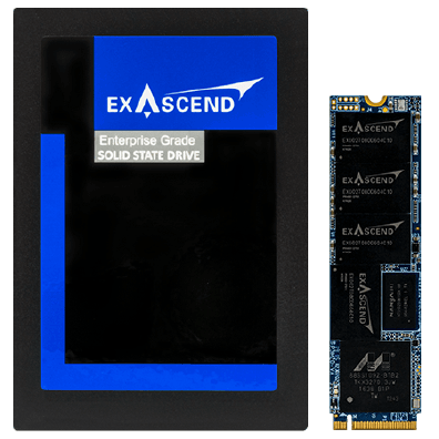 Exascend PCIe 3.0 (NVMe 1.2) interface