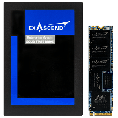 Exascend PCIe 3.0 (NVMe 1.2)-gränssnitt