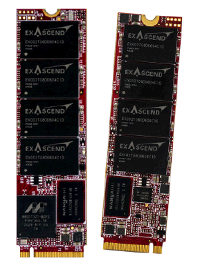 The PE4 series is Exascend’s enterprise-grade PCIe 4.0 devices